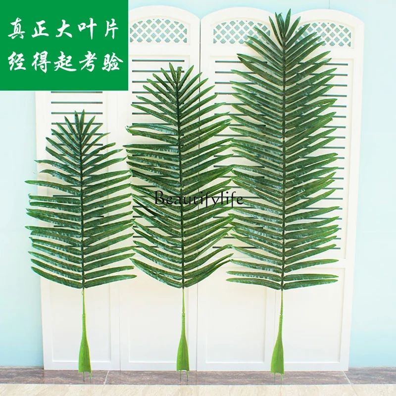 jj LSimulated Coconut Tree Tropical Green Plant False Potted Plant Large Decorative Coconut Tree Floor False Palm Tree