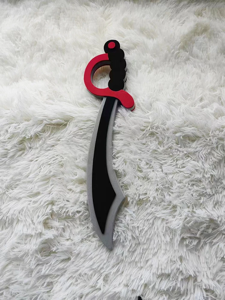 Red Pirate Foam Sword Safe Soft Weapons For Kids Role Playing Chinese Style Toys Knife Performance Props 41cm