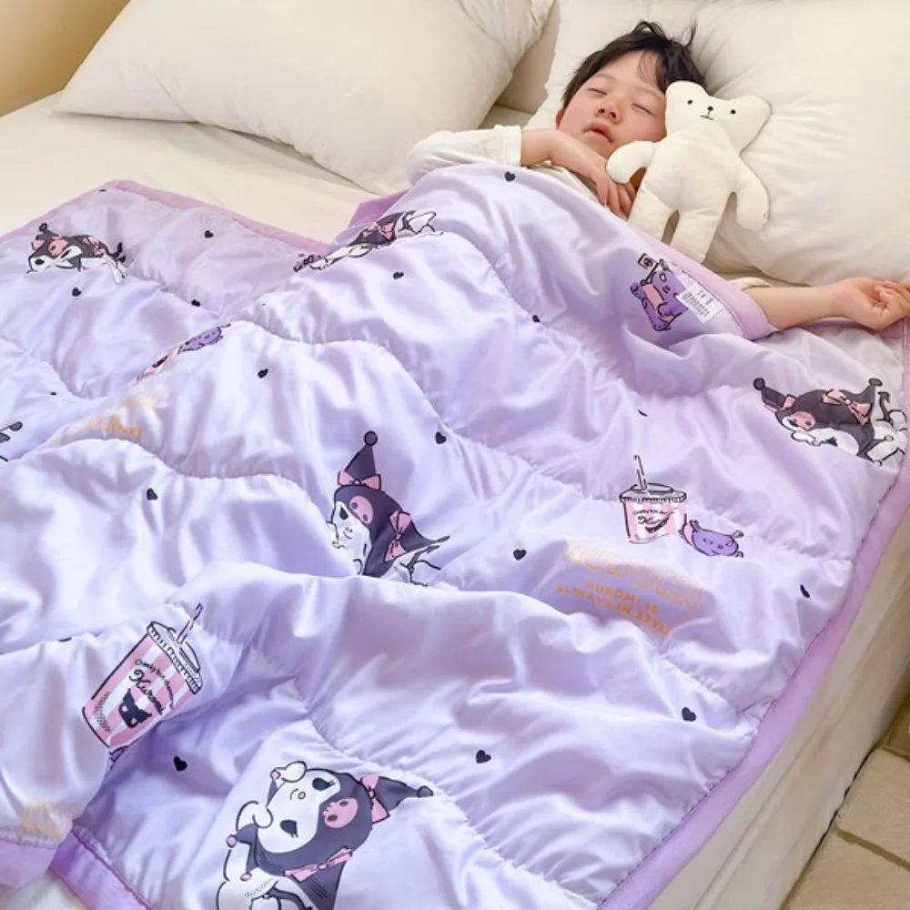 

New Cartoon Sanrio Children's Comforter Hello Kitty Kulomi Nap Comforter Sleeping Naked Comfortable Accessories Kawaii