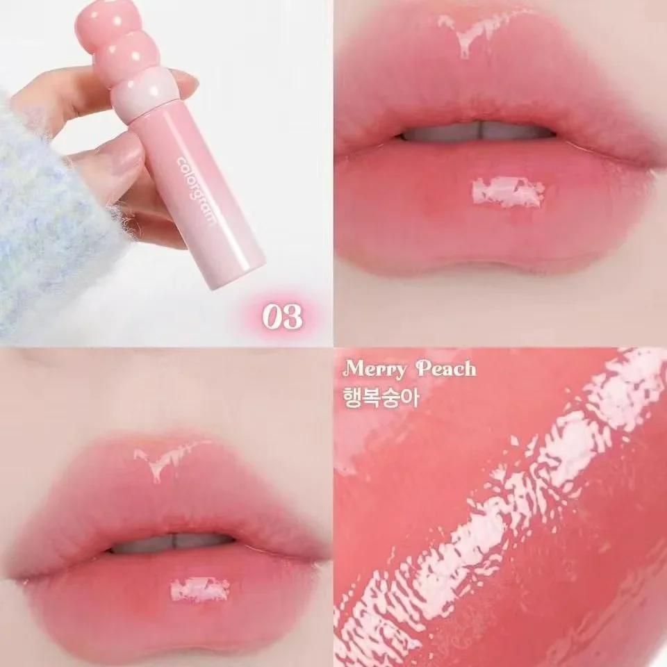 カラーグラム フルーティーグラスティント ミルクミラー リップグロス 保湿リッププランパーオイル ひび割れ防止 セクシーウォーターグロッシーリップメイク