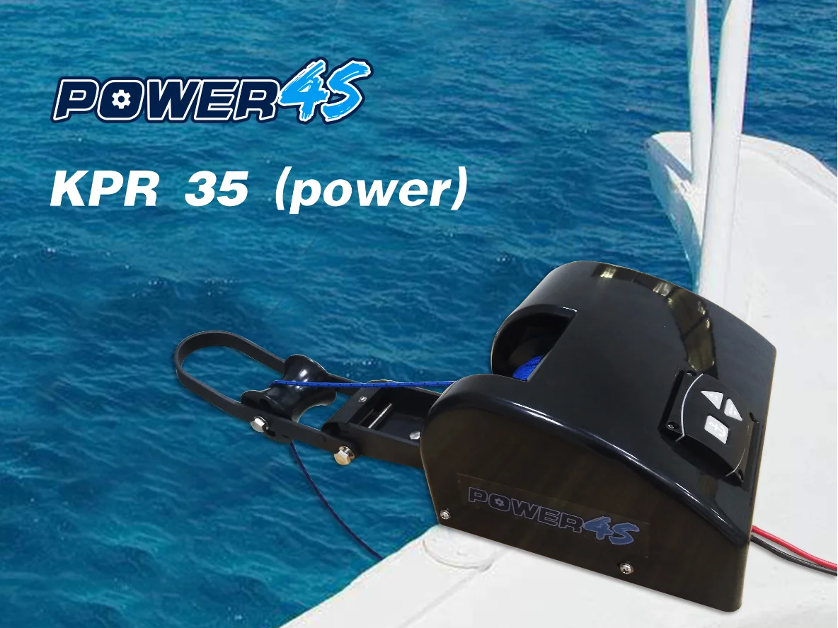 12V elektrische standaard ankerlier voor zoetwater 35LBS zwarte marinebootjacht