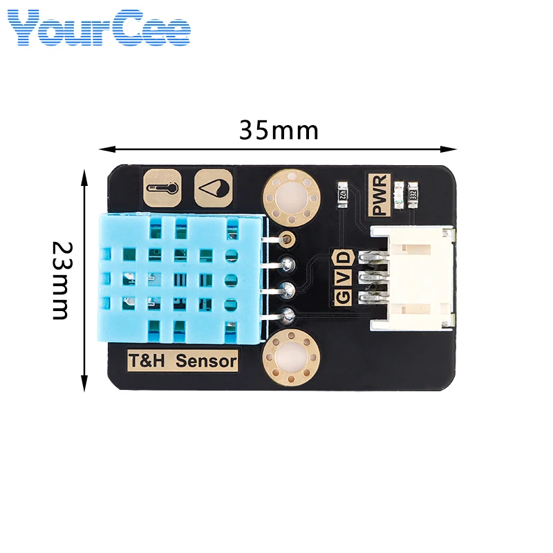 Modulo sensore di temperatura e umidità DHT11 3.3/5V comunicazione Bus singolo interfaccia PH2.0-3pin per Arduino STM32 ESP32