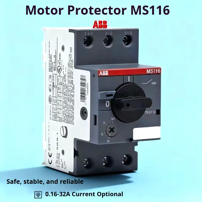 

ABB Motor Protector Circuit Breaker MS116-16.0 Motor Circuit Breaker MS116-10/6.3/25/4.0