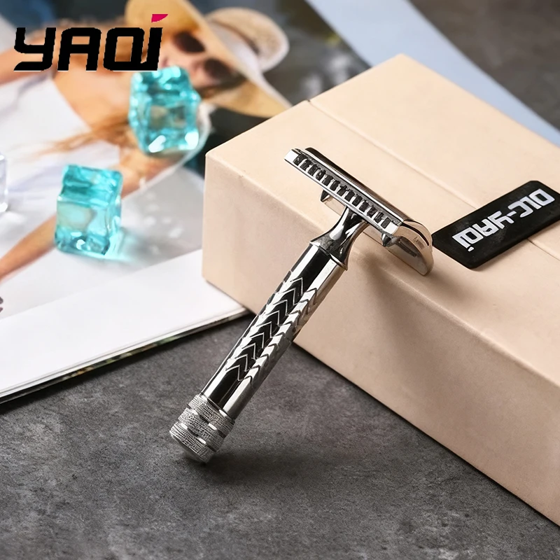 2026 Yaqi CASTOR Stainless Steel Safety Razor 0.45mm Blade Gap 79MM Length And 13MM Dameter Handle For The Ideal Choice Shaving