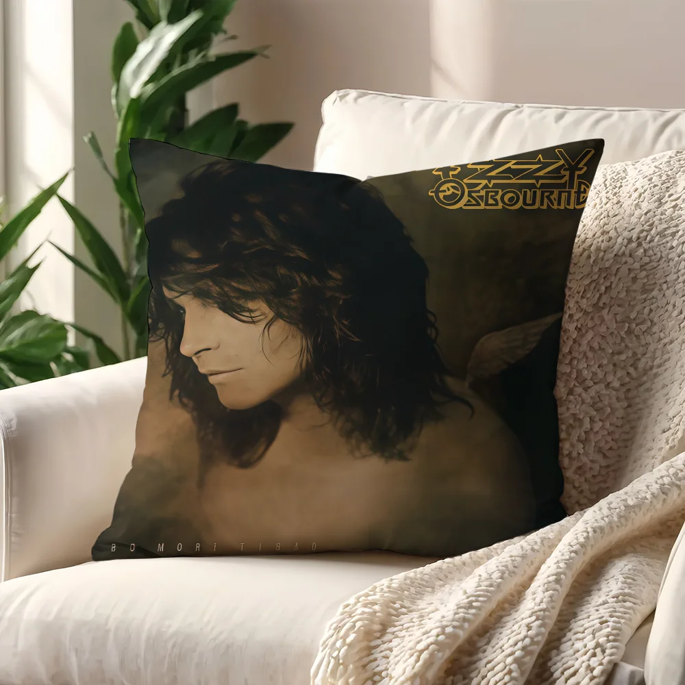 Singer O-Ozzy Osbourne 9 cushion cover For Pillow Sofa Printing Decoration Room Home Office Coffee Shop Car Nordic Simplicity