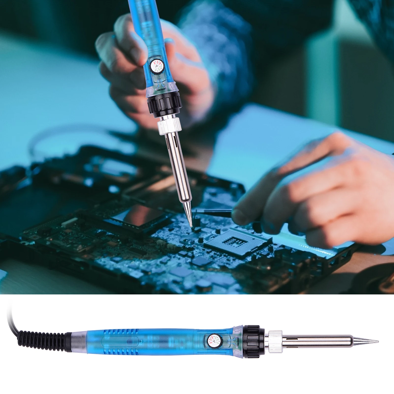 طقم حرق الخشب 53 قطعة درجة حرارة قابلة للتعديل 200-450 ℃   مجموعة أقلام بيروغرافيا لأدوات حرق الخشب مع 28 نصيحة لنقش الخشب