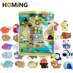 1PC Cute Soft Plush Blind Box Animals Fridge Magnet Refrigerator Sticker Animal Cartoon Wall Stickers Kids Toys Souvenir Gift