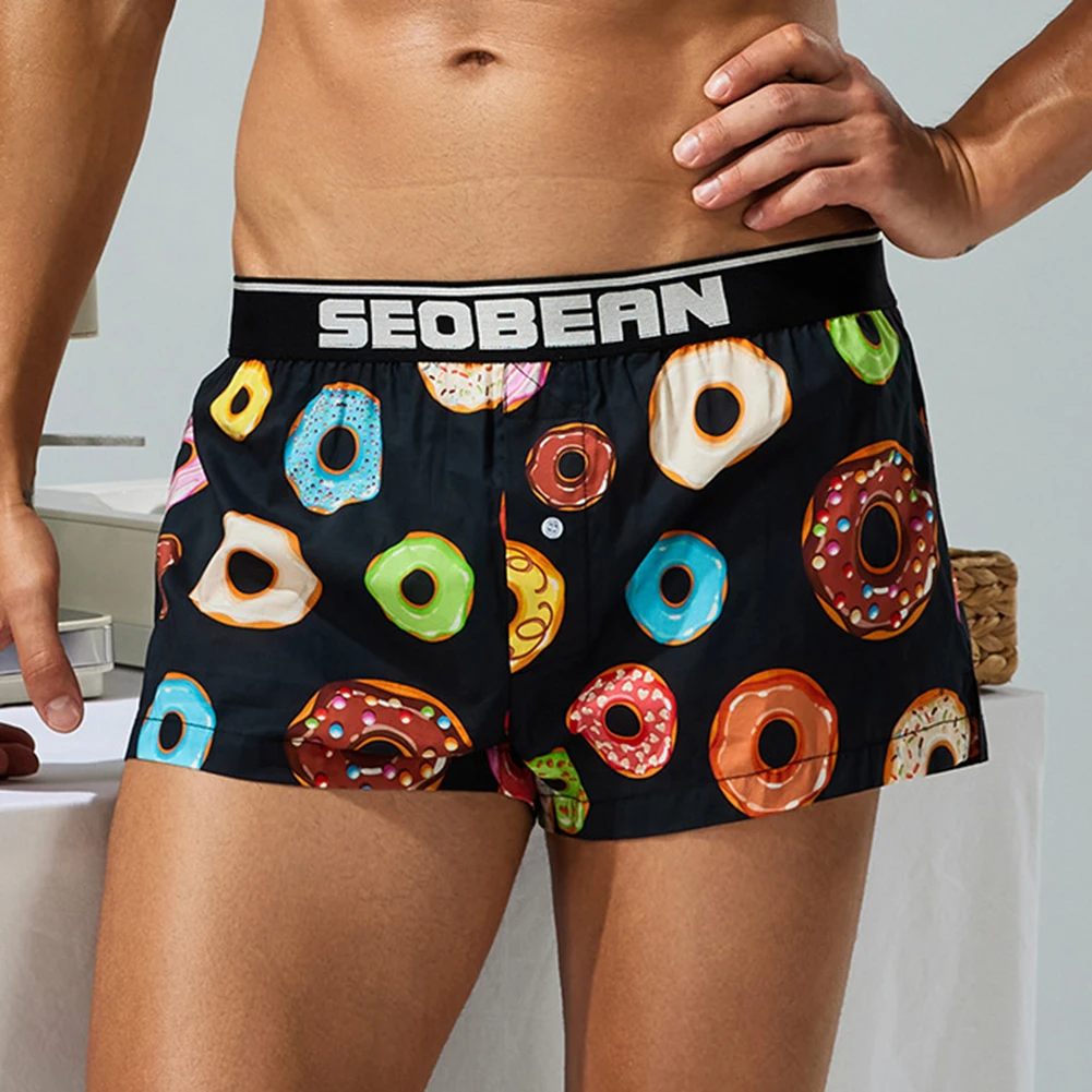 

Breathable Pants Comfortable Underwear All Seasons Wear Brand New Condition Donut Pattern Medium Stretch Elasticity