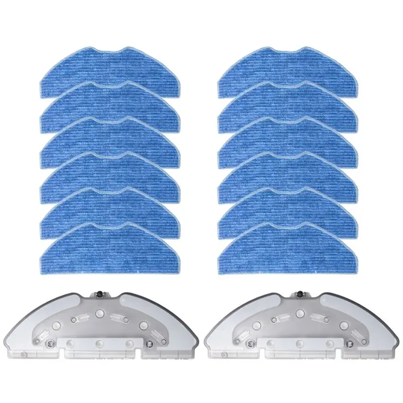 

A66T-4Pcs Mop Holder And Mop Cloths Kit For X-PLORER SERIE 75 S+Robot Vacuum Cleaner Household Cleaning Accessories