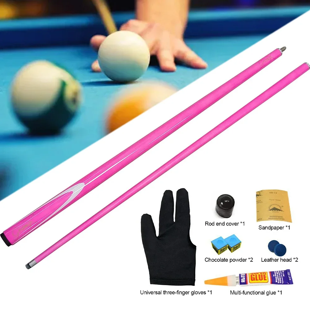 

New 1Set 145CM Carbon Fiber Billiard Cue 1/2 Split Spiral Interface 9.5MM Small Head Snooker Stick Billiard Supplies