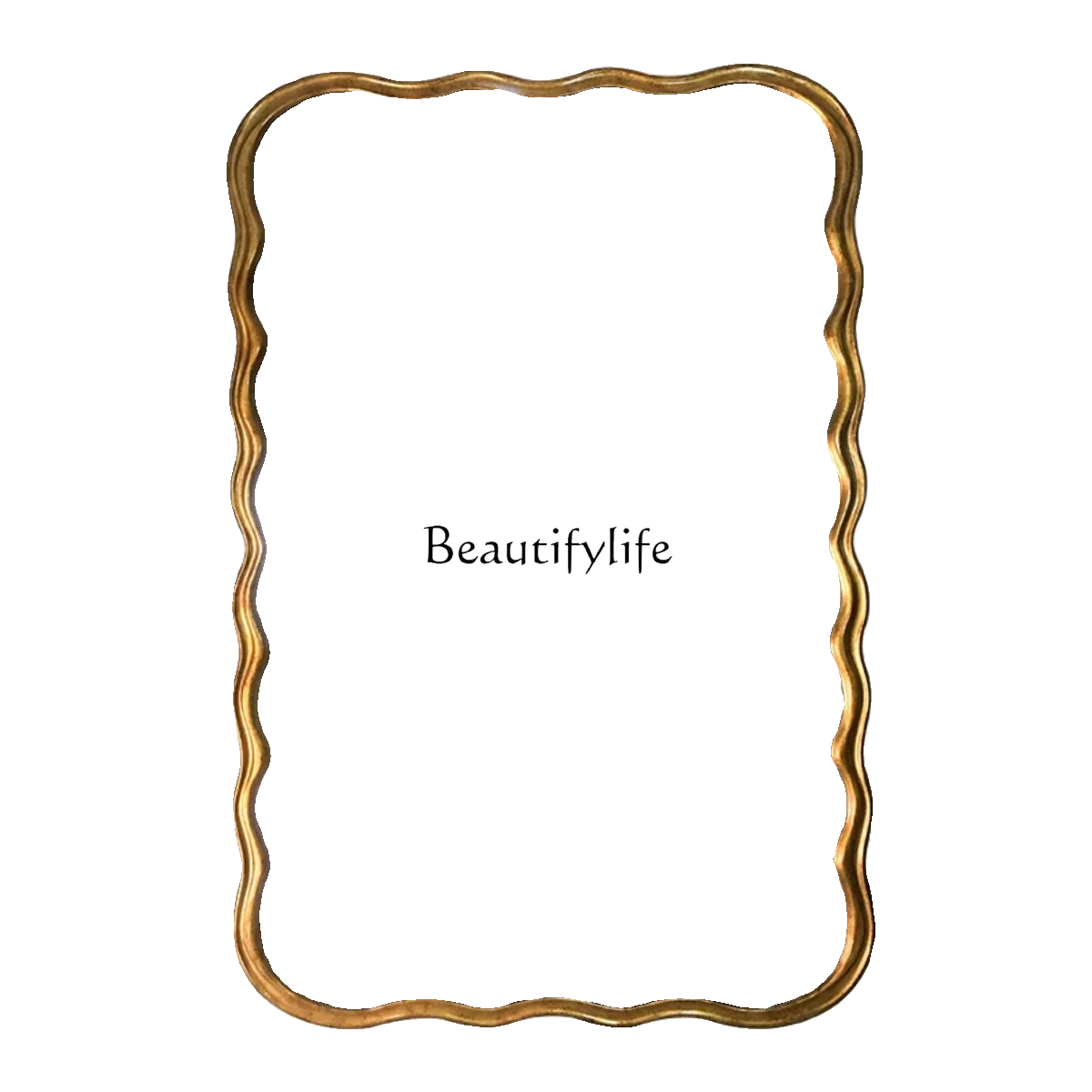 04lsFrench retro full-length mirror wall-mounted wall fitting mirror home bedroom wave floor light luxury