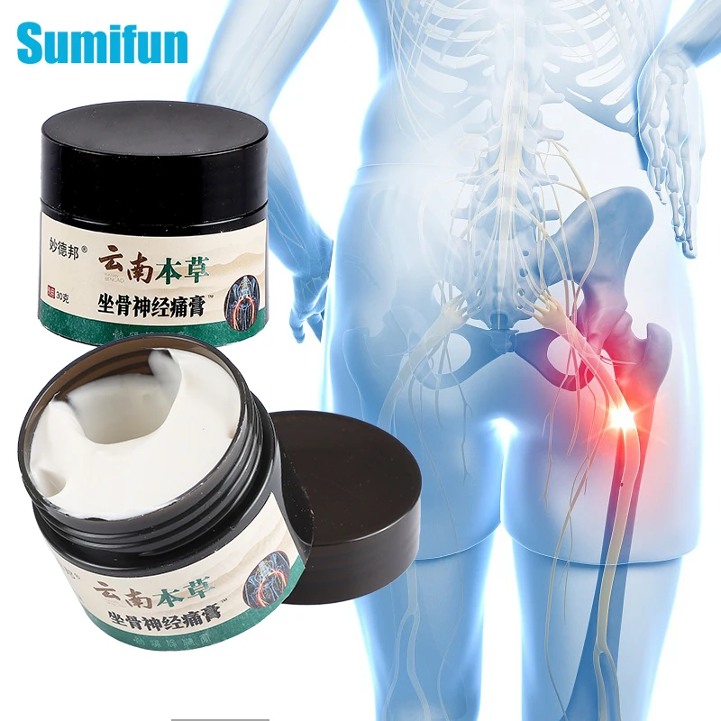 

30g Sciatica Nerve Pain Treatment Cream Piriformis Muscle Pain Relief Ointment Hip Joint Rheumatic Orthopedic Chinese Medicine