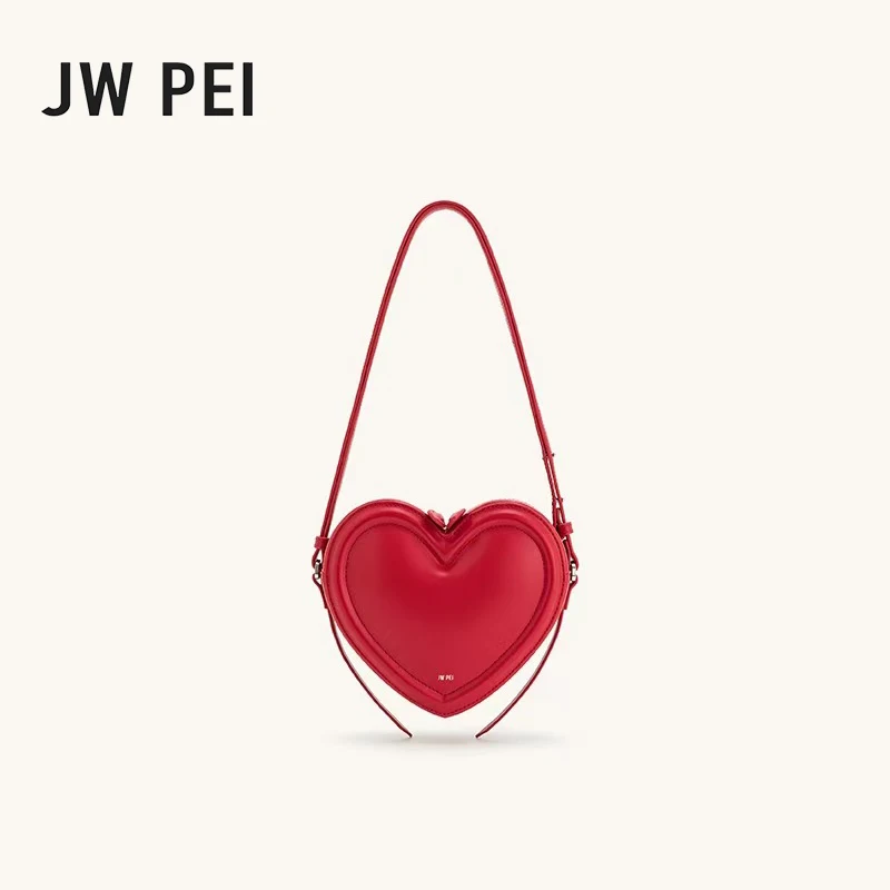 Bolso bandolera JWPEI en forma de corazón Arlene es un diseño de nicho con un bolso en forma de corazón simple, moderno y único.