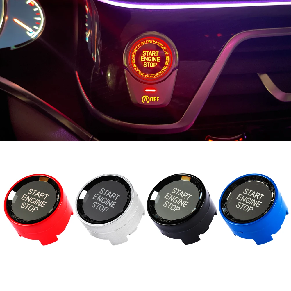 Car Crystal Start Stop Engine Push Button Switch Cover for BMW G Chassis 5 series G30/ 6 7 Series GT G32 G12 G11/ X3 G01/ X4 G02