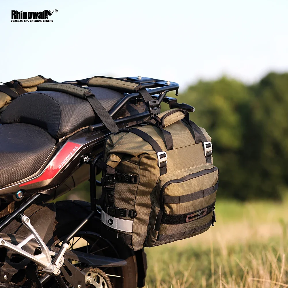 

Мотоциклетная седельная сумка Rhinowalk 20L-30L, универсальная боковая сумка, внутренняя сумка, дорожный мотоциклетный чемодан со съемным 100% водонепроницаемостью