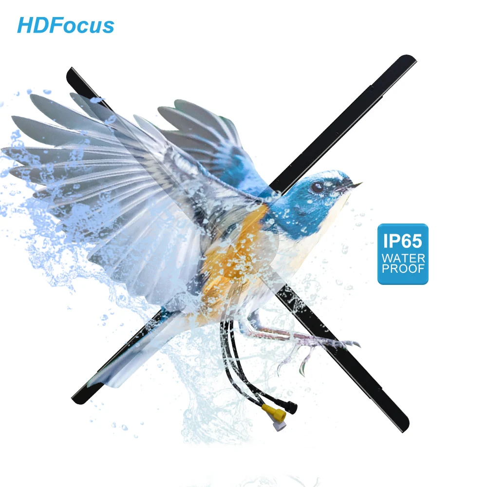 

Waterproof Hd Resolution 3D Holographic Projection Fan Outdoor Led Fan Sign Display 3D Holograma Fan Hologram Projector