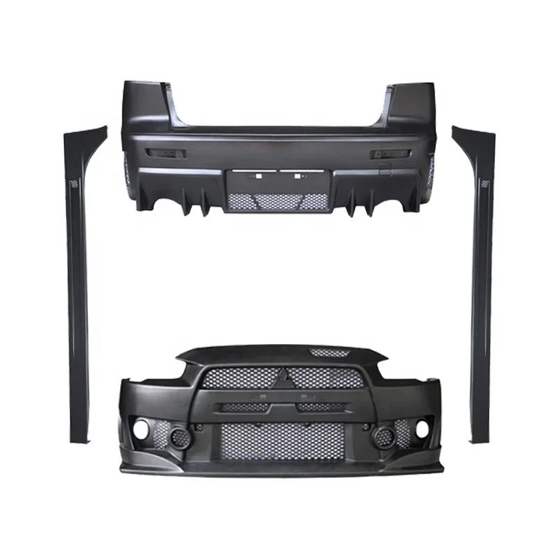 Car Bumper for Mitsubishi Lancer 2009-2015 Upgrade FQ Style Front Bumper Rear Bumper Side Skirt Other Auto Exterior Accessories