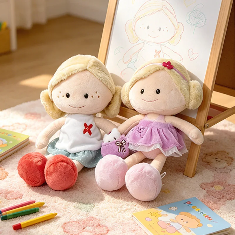 Niedliche Meerjungfrau-Puppe Cartoon Kleines Mädchen Weiche Plüschtiere Kawaii Anziehpuppen Weihnachts- und Geburtstagsgeschenke Damen-Plüschtier