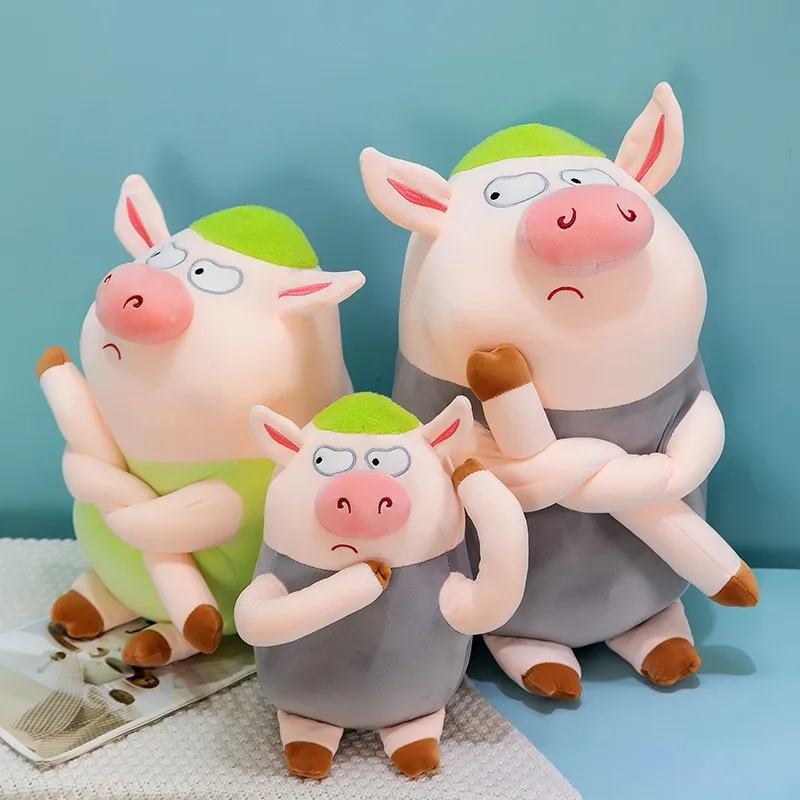 Jouet en peluche Kawaii, cochon câlin, poupée douce, Couple de porcs, Animal rempli, cadeau d'anniversaire pour enfants, grand oreiller mignon, décor pour enfants