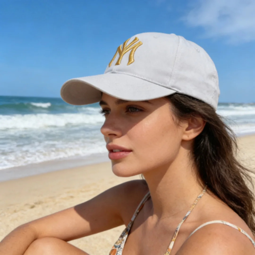 Unisex Baseballkappe mit NY-Buchstaben-Stickerei, Verstellbare Baumwoll-Dad-Mütze, Lässige Sonnenschutz-Schirmmütze für Männer und Frauen, Streetwear Sport – Detail 24
