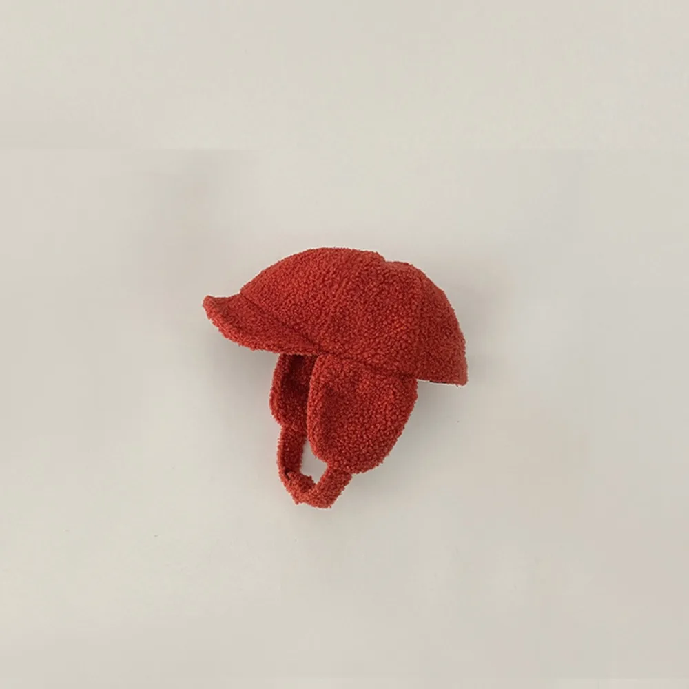 الموضة الكورية نمط الأطفال قبعة بيسبول حماية الأذن امبسوول الأطفال القبعات الدافئة يندبروف الدفء الطفل قبعة الشتاء