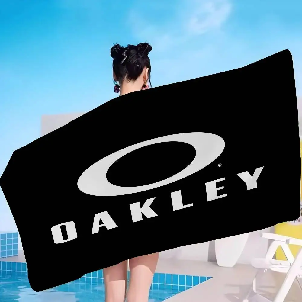 O-Oakleys Logo Microfiber Beach Towel Absorbent Quick Dry Soft Yoga Swimming Resort Mountain Climbing Towel