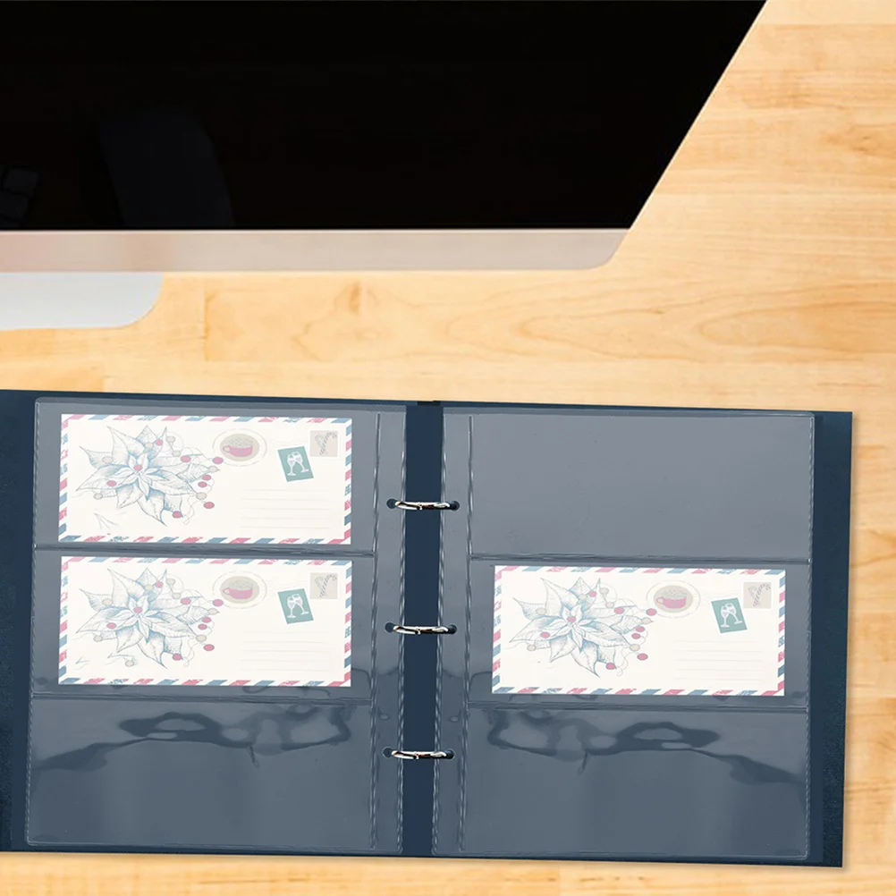 20Pcs Versatile Currency Album PVC Banknote Holder Clear Protective Sleeves Currency Storage Display Money Collector Album