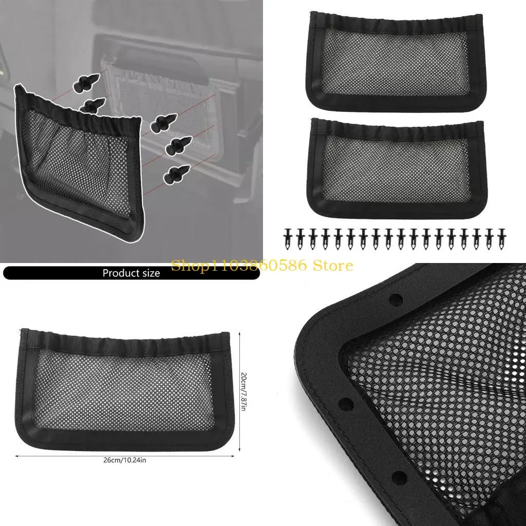 

242A Water Resistant UTV Rear Cargo Bag Organizers Seat Mesh Pocket for Outdoor Enthusiasts and Family 715003019 Accessories