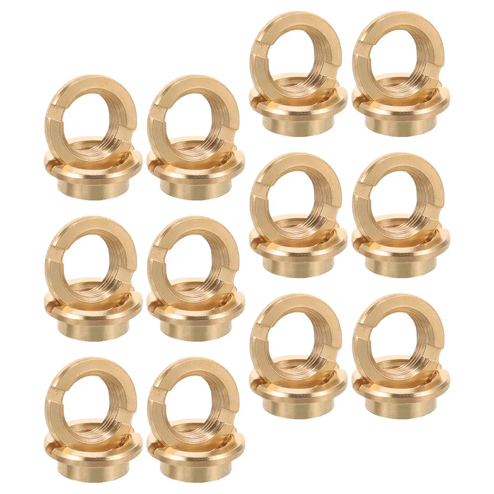 Tuercas de movimiento de reloj de cuarzo, diseño avellanado para operación silenciosa, piezas de reparación de reloj, Hardware de repuesto, 12 Uds.