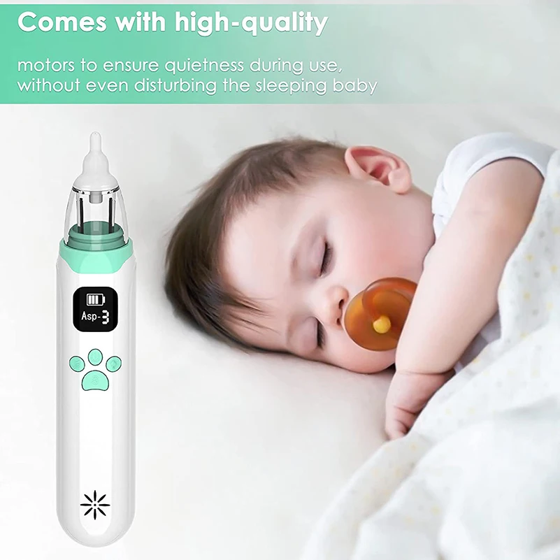 Electric Baby Nasal Vacuum Cleaner Infant Nasal Aspirator Newborn Hygiene Kit Mucus Runny Nose Inhaler Kids Healthy Care Stuff