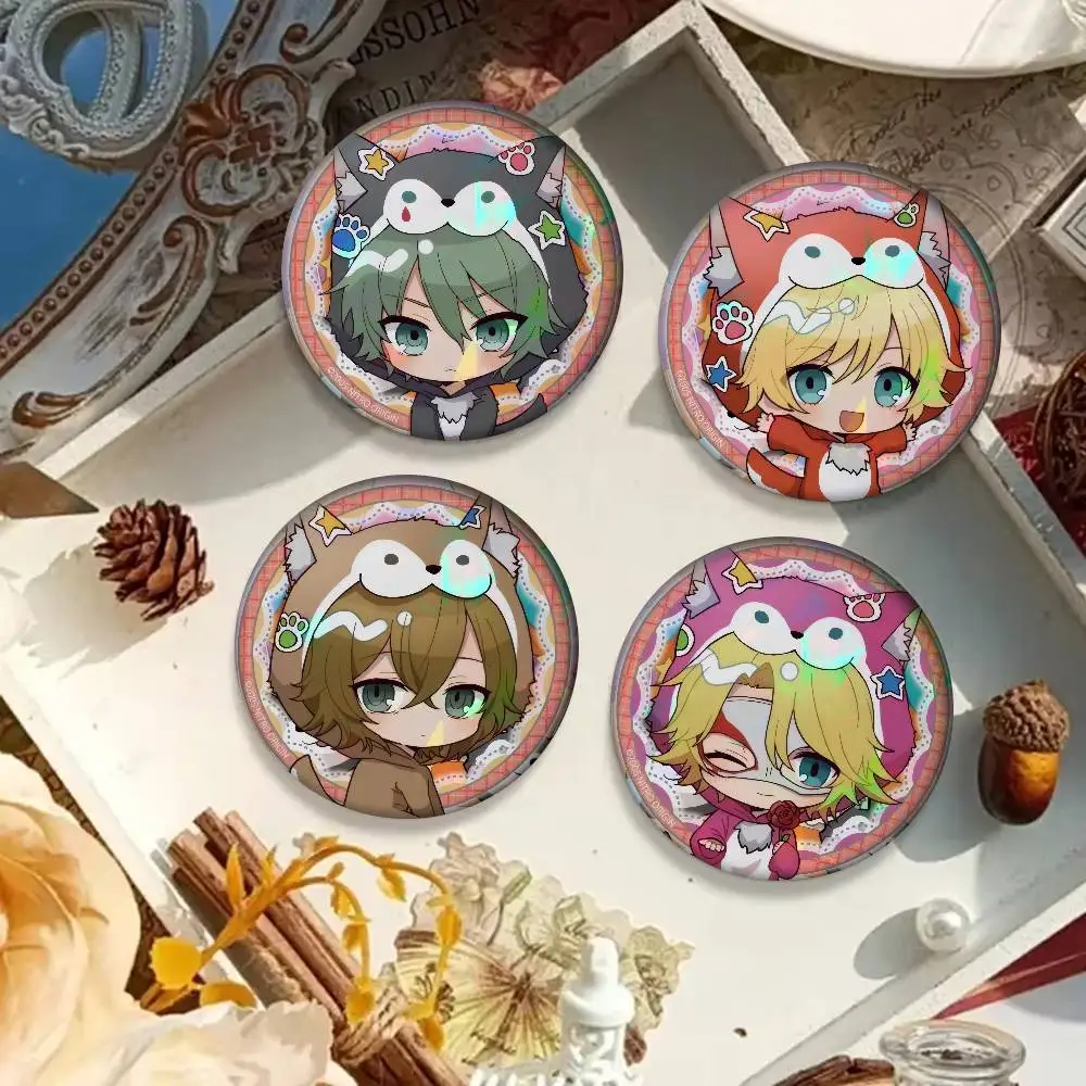 Anime Togainu No Chi Runde Kreative Weiche Anstecknadeln aus Weißblech mit Tiermotiven, Broschen, Reversnadeln, Rucksack-Abzeichen, Accessoires