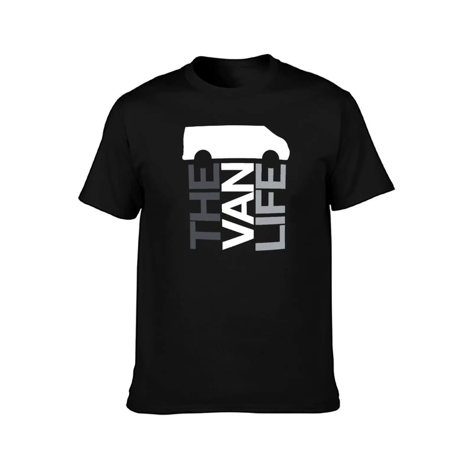 The Van Life Logo : greyscale T-Shirt Plus Size Outdoor Casual Top T-Shirt