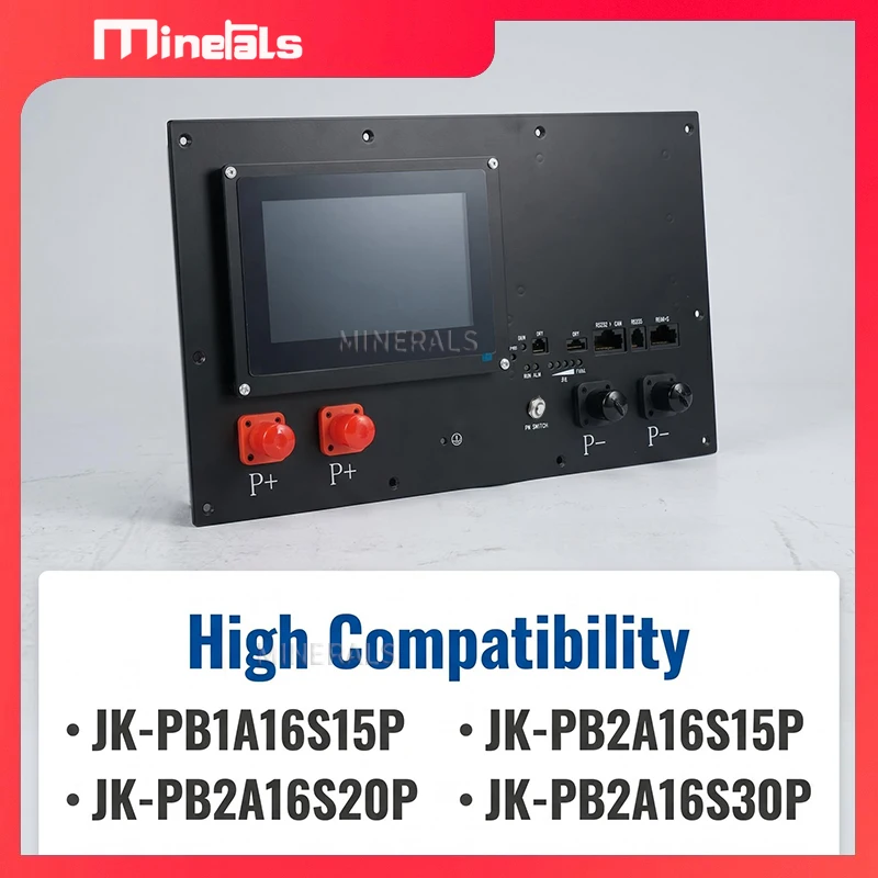 BMS Panel for JK 7 Inches LCD V19 Sheet Metal Panel BMS Housing for V19 Inverter BMS PB1A16S15P PB2A16S15P PB2A16S20P PB2A16S30P