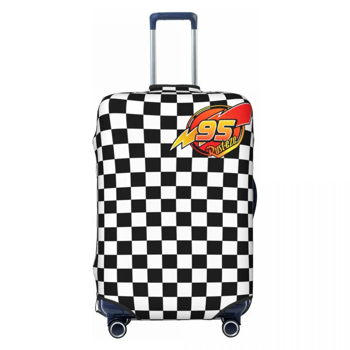 

Custom Fashion Number 95 KaChow Luggage Cover Protector Elastic Lightning McQueen Travel Suitcase Covers