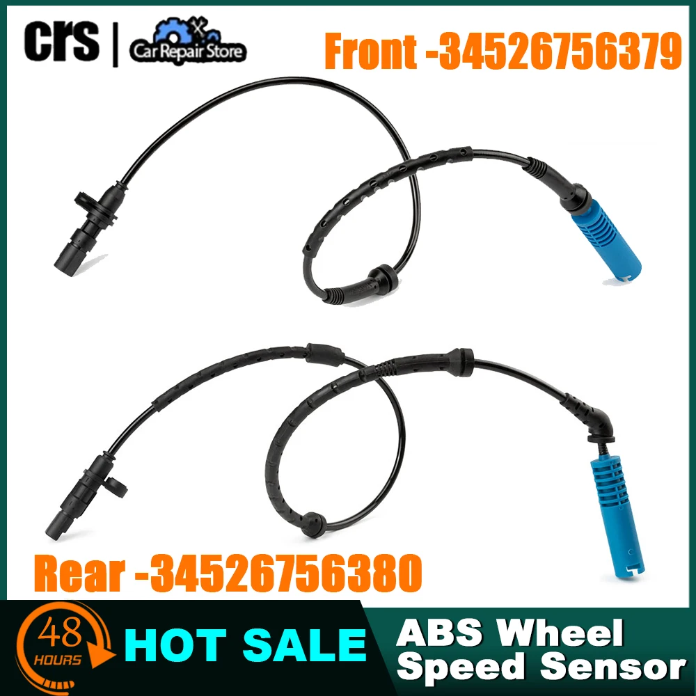 

34526756379 34526756380 ABS Wheel Speed Sensor Front Rear Left Right For BMW E53 X5 M54 M62 3.0L 4.4L 4.6L 2000 2001 2002-2004