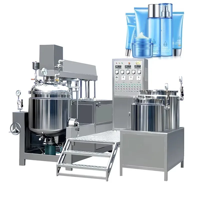 High Quality Vacuum Mixer Emulsifier Homogenizer for Gel Lotion Cream Cosmetic Production Machine Custom