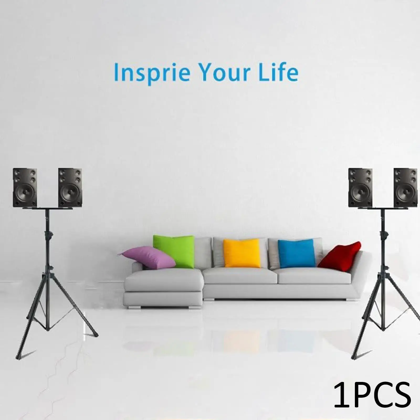 Speaker Holder Speaker Stand Speaker Pole Adjustable Width Professional Stable