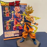 Hot Dragon Ball  Son Goku Super Saiyan Anime Figure 16cm Goku DBZ Action Figure Model Gifts Collectible Figurines for Kids