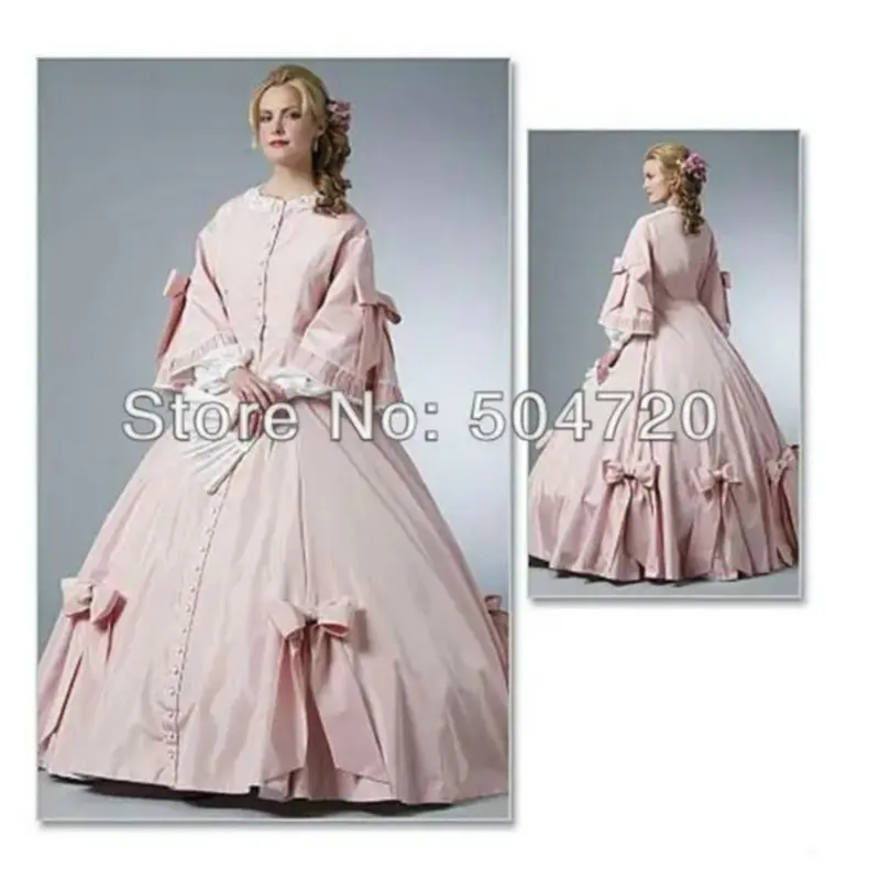 

Customer-made Victorian Dress1860S Scarlett Civil War Southern Belle dress Marie Antoinette dresses US4-36 V241