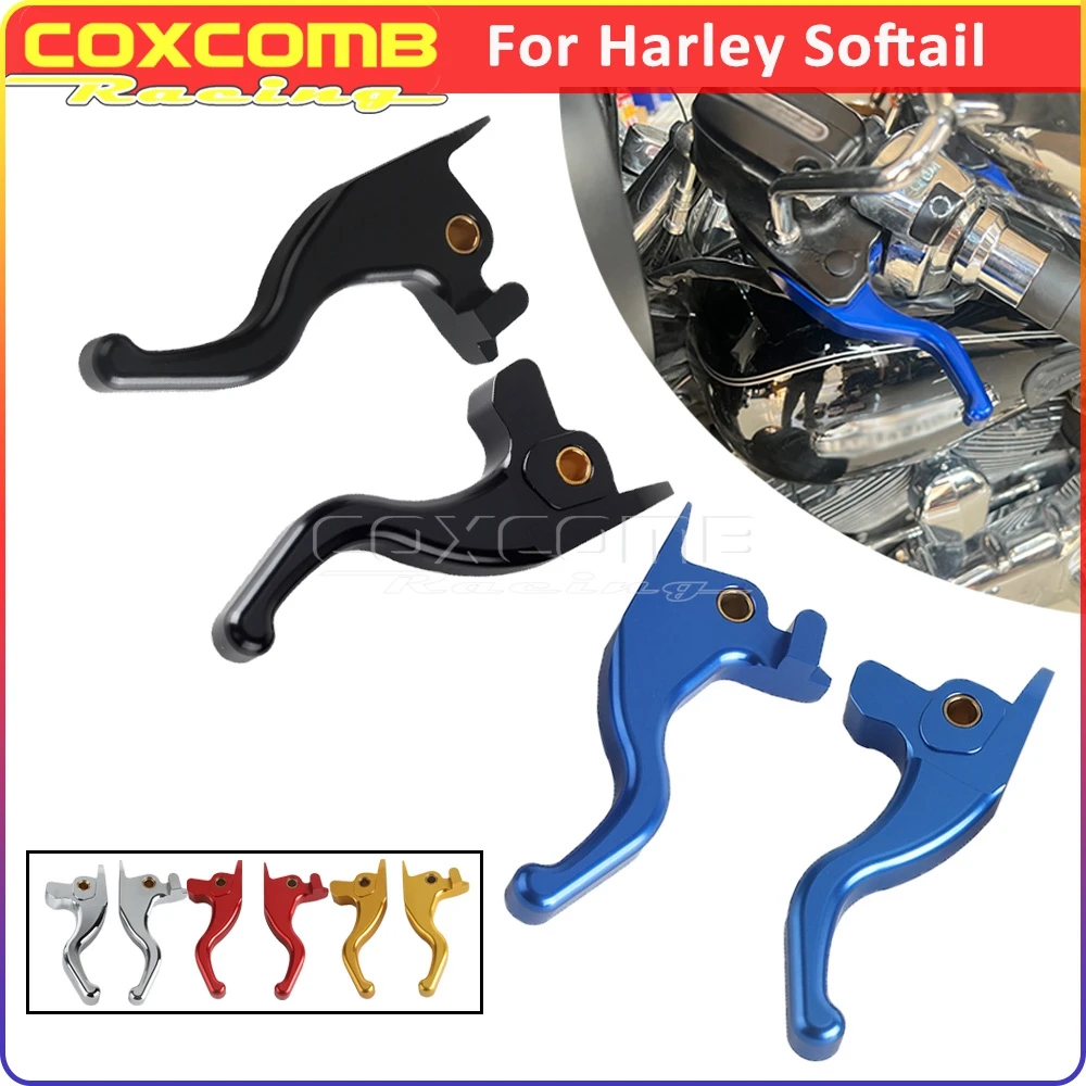 For Harley Softail Slim S FLSS Fat Boy S FLSTFBS 2017 Motorbike Front Brake Clutch Levers Hand Control Handlebar Levers Aluminum