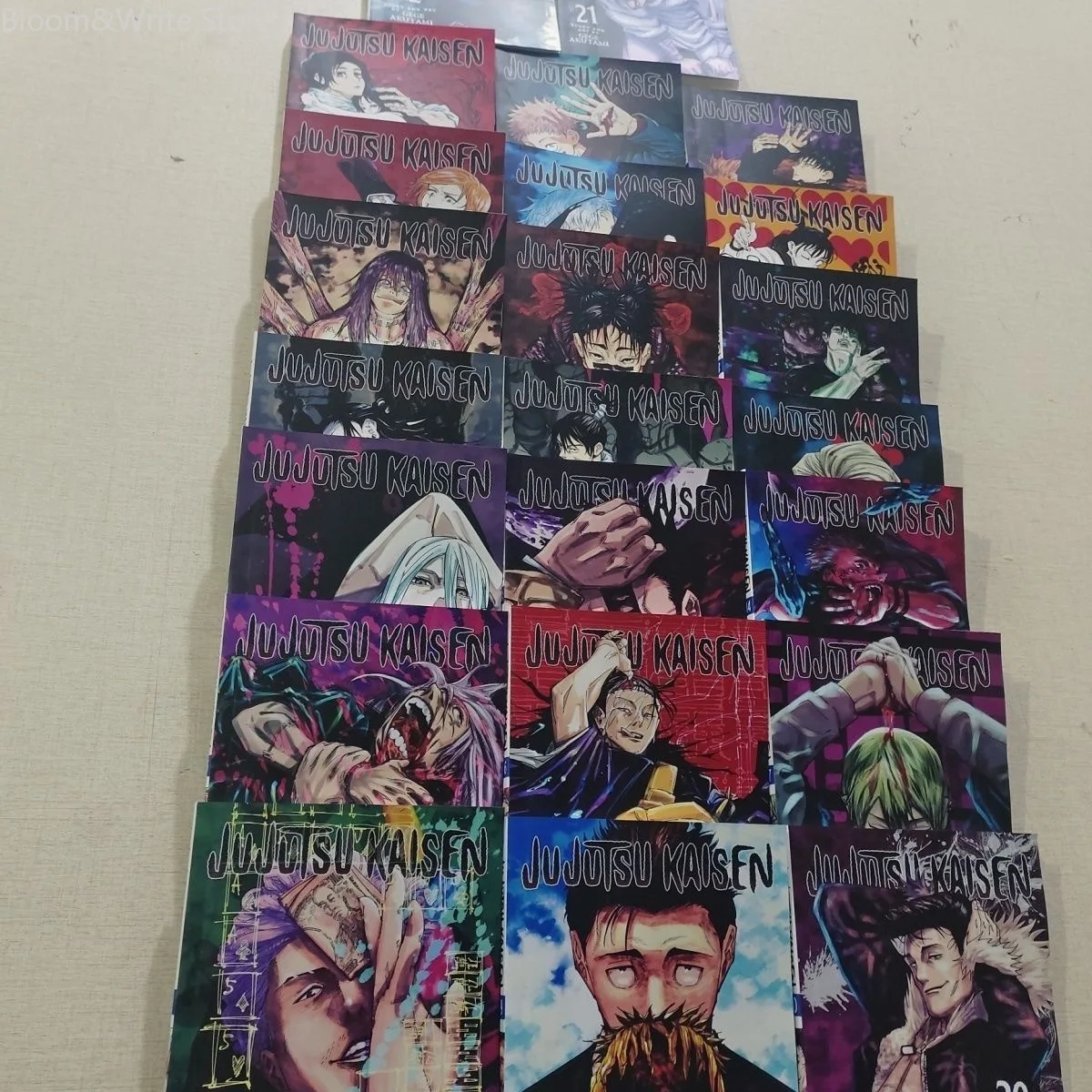 Jujitsu Kaisen 0-25 Volume, 26 Buku Set Lengkap, Genre Fiksi Ilmiah Komik Versi Bahasa Inggris dan Ketegangan