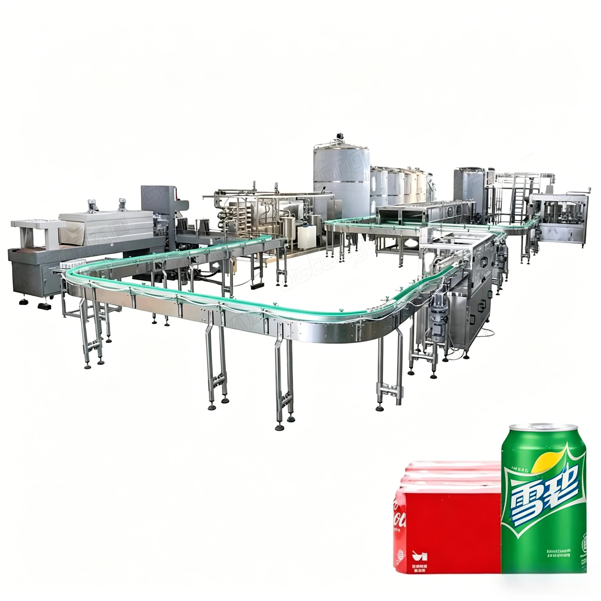 Fully Automatic Aluminum Can Soft Drink Beer Canning Filling Production Line Beer Can Filling Machine Line Rotary Customized