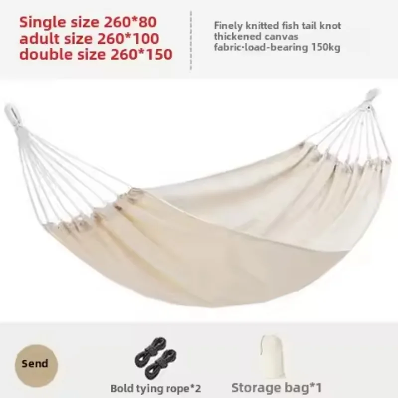 

1-2 People Camping Hammock Travel Beach Portable Rest Hanging Bed Chair Furniture Home Garden Pool Swing Outdoor Hammock