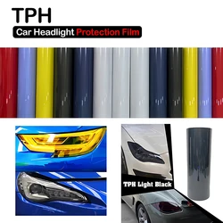 Car Headlight & Taillight & Fog Light Lamp Smoke TPH PU PPF Protective Film For Car Styling Decorate Self-healing Anti-scratch