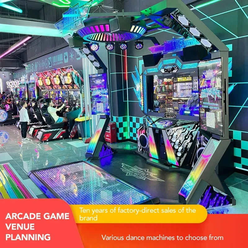 Coin-operated 3D somatosensory dance simulator game machine arcade dance game machine