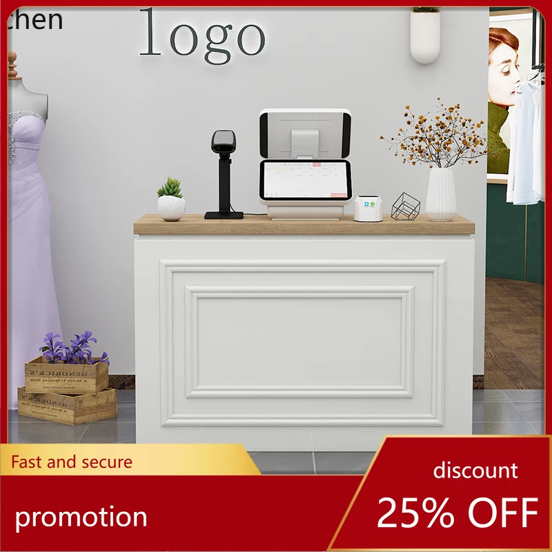 

ZML clothing store counter front desk reception small specialty store barber shop bar table