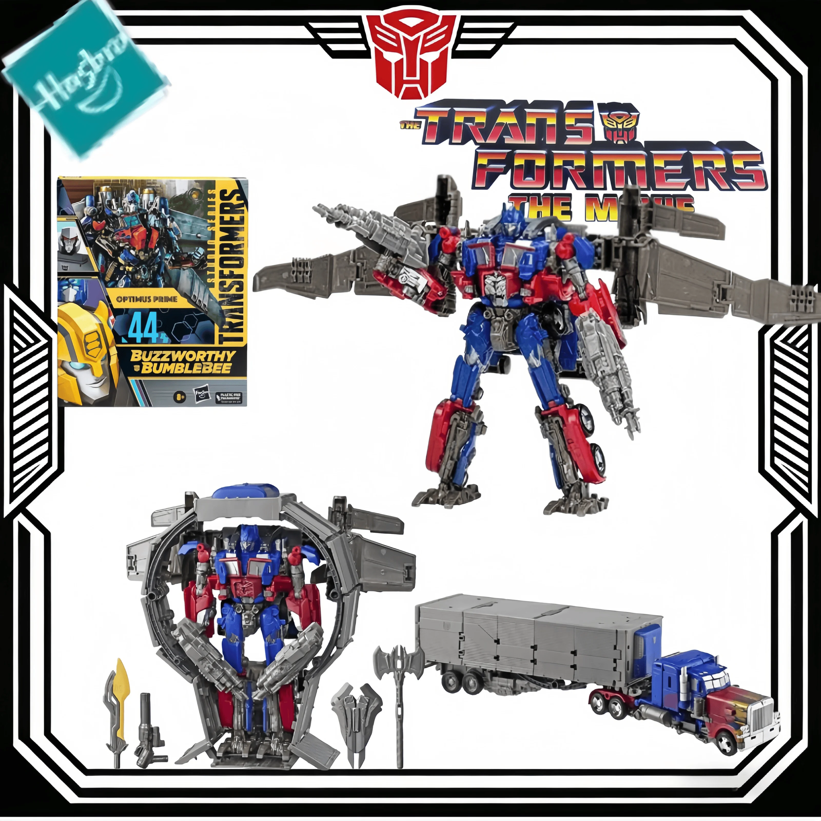 

In Stock Hasbro Transformers Toys Buzzworthy Bumblebee Studio Series 44BB Optimus Prime Action Figure Robot Toy Gifts Hobbies