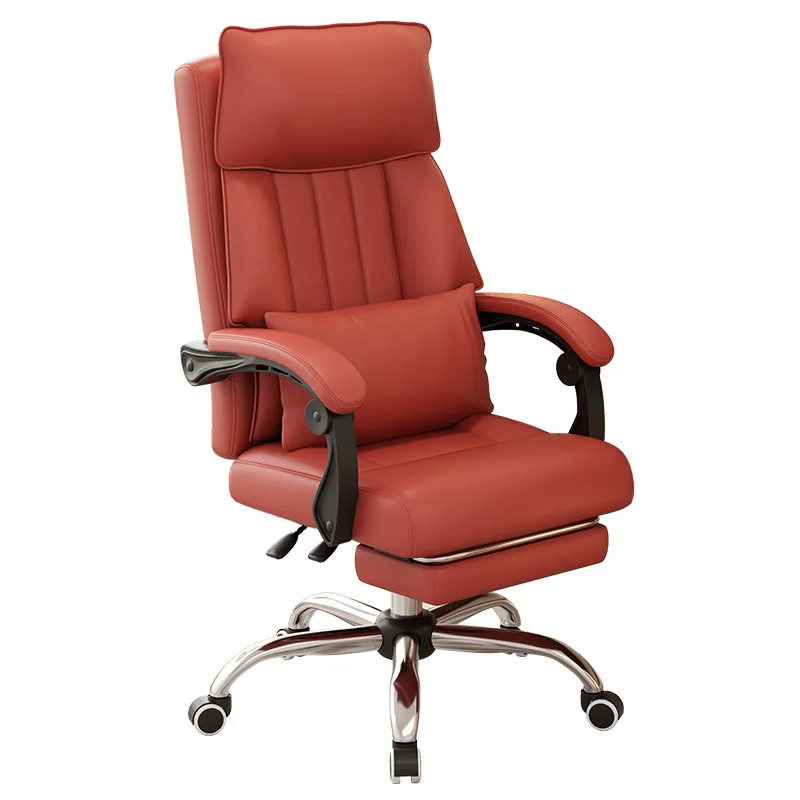 

Office chair Computer chair Household waist support can lie down Leather boss chair Ergonomic backrest E-sports chair
