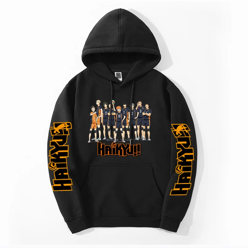 

Haikyuu Anime Hoodie For Men Women Fly High Graphic Sweatshirts 2024 New Fashion Round Neck Harajuku Long Sleeve Pullover Hoody