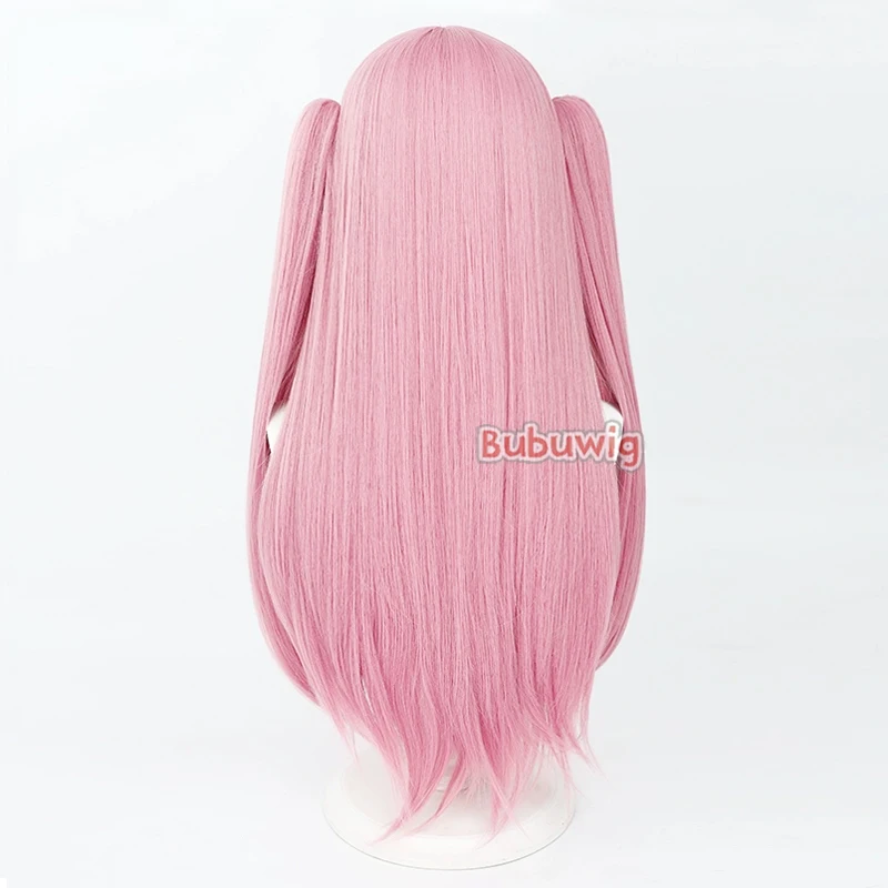 Bubuwig Kunsthaar Rosemi Lovelock Cosplay Perücken Virtual YouTuber Rosemi Lovelock 75 cm lange rosa Pferdeschwanzperücke hitzebeständig